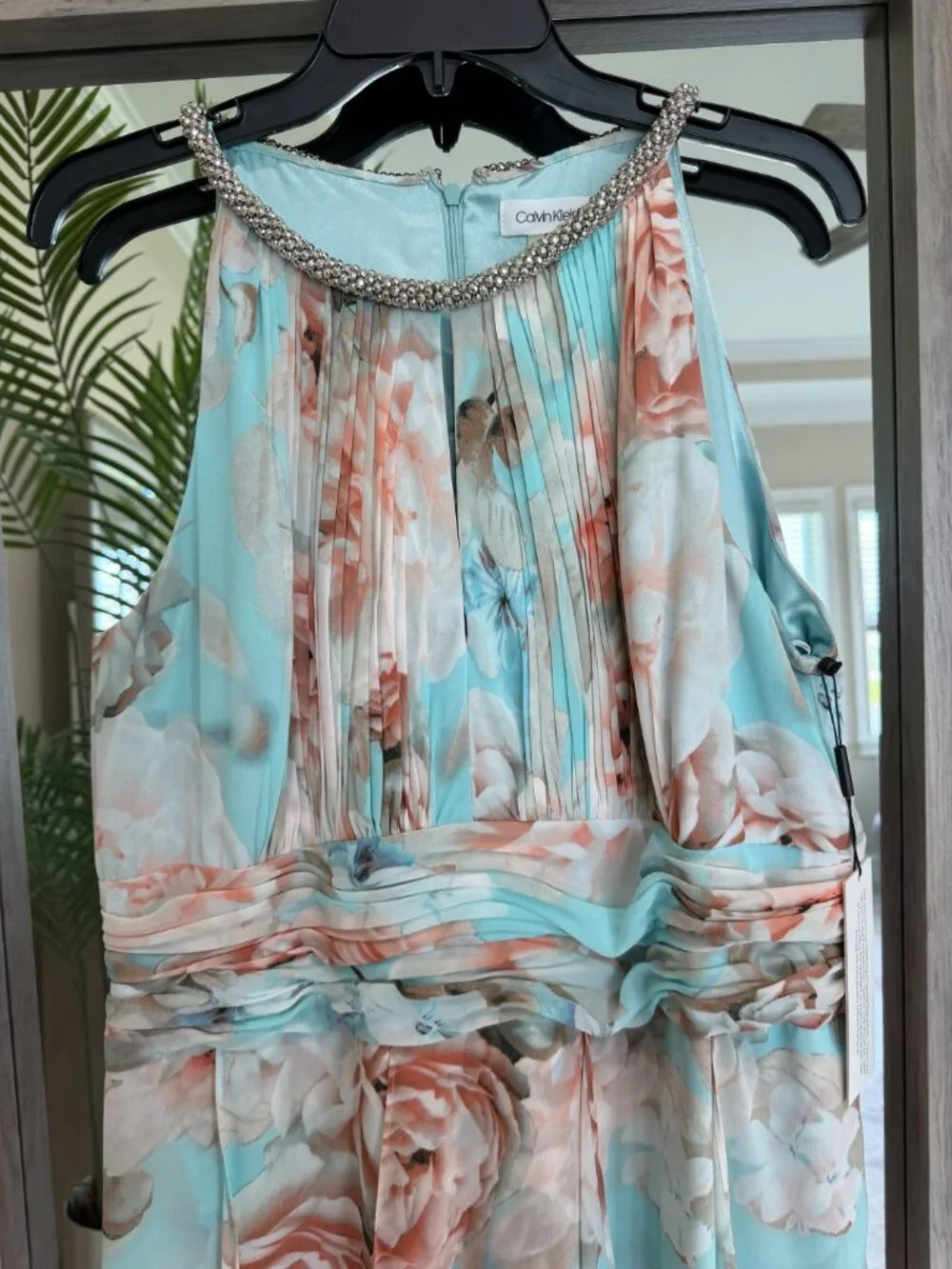 NWT Calvin Klein Size 16 Floral Maxi Dress - Picture 3 of 10